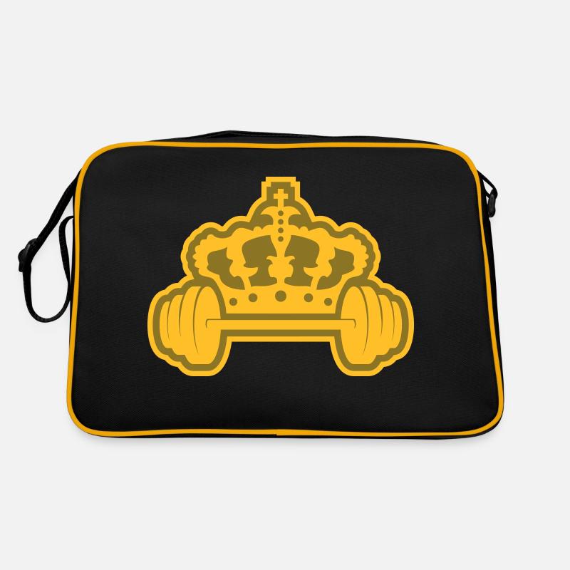 Conception du logo Krone Dumbbell Sac Retro