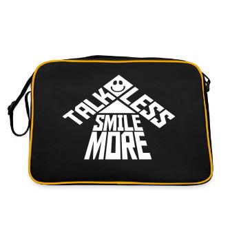 talk less smile more - Retro Bag - black/gold - Back
