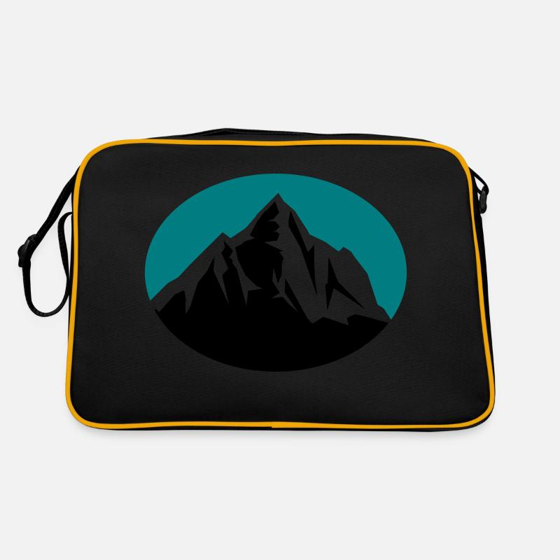 mountain - Retro Tasche - Schwarz/Gold