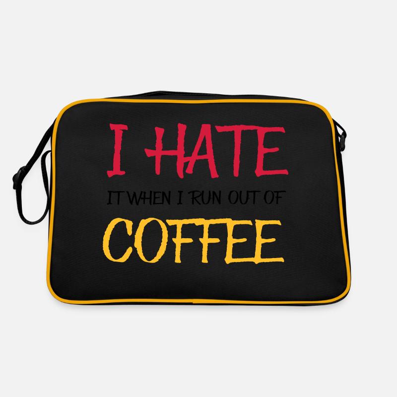 I hate it when I run out of coffee Retro Bag