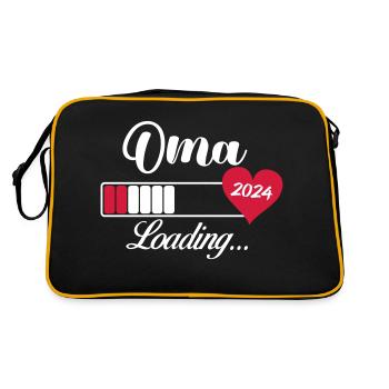 oma loading 2024 - Retro Tasche - Schwarz/Gold - Hinten