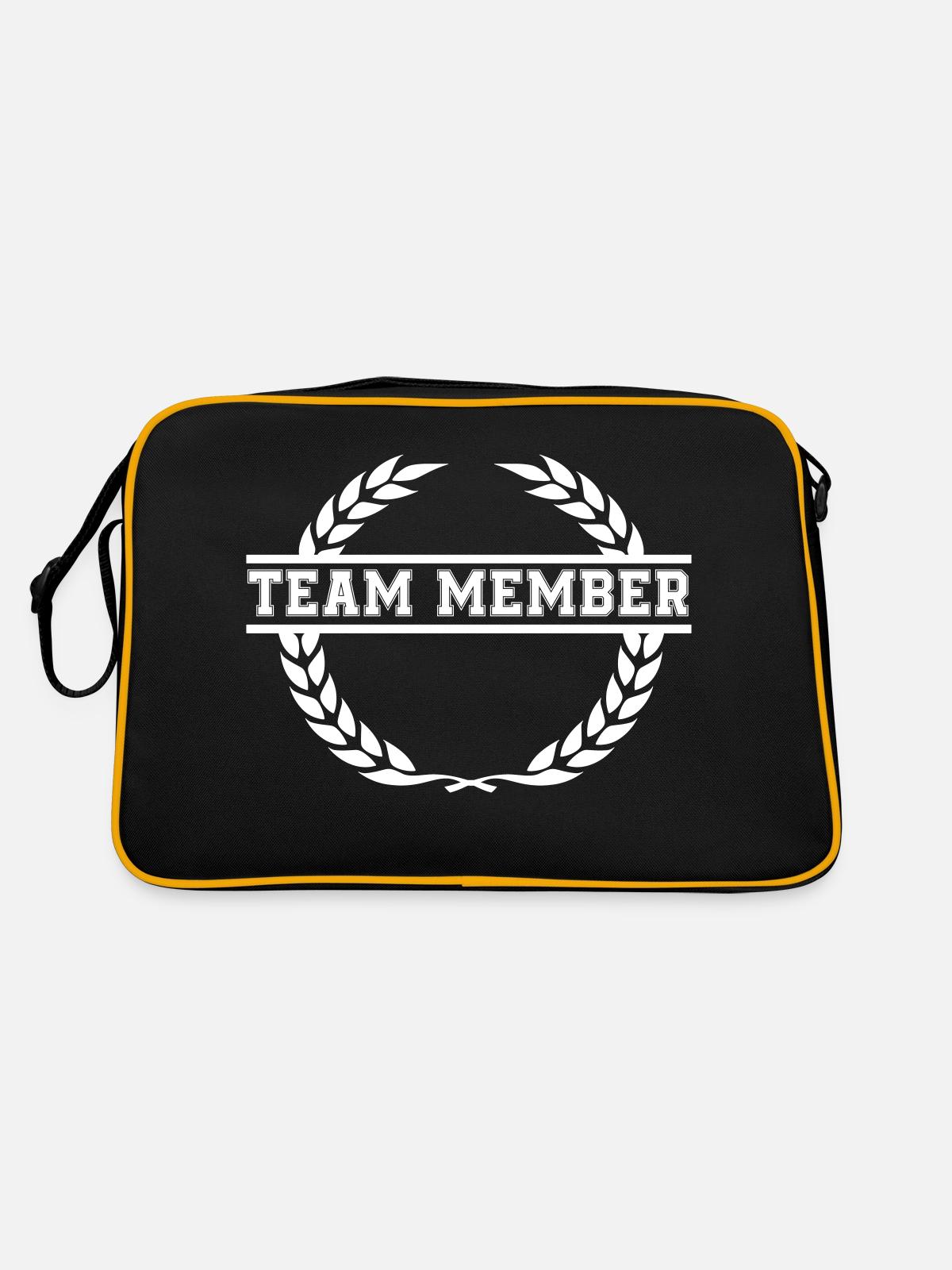 Membre de l’équipe Wreath - Sac Retro - noir/or - Dos