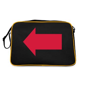 flèche - Sac Retro - noir/or - Dos