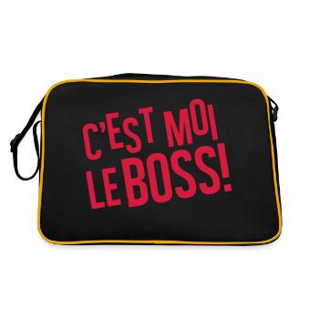 C'est moi le boss - Sac Retro - noir/or - Dos