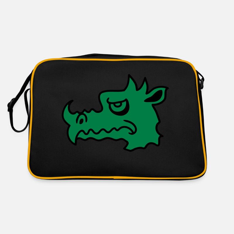 Evil dragon Retro Bag