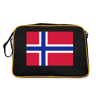 norway flag - Sac Retro - noir/or - Dos