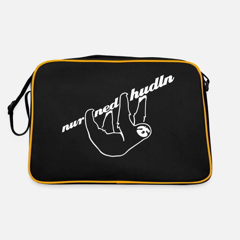 Faultier - weiß Retro Tasche