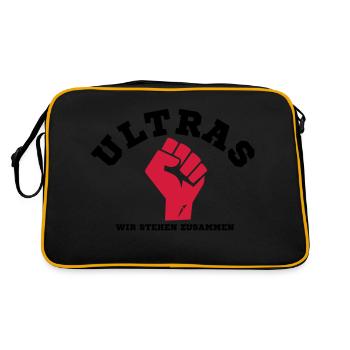 ULTRAS | Zusammen stehen - Retro Tasche - Schwarz/Gold - Hinten