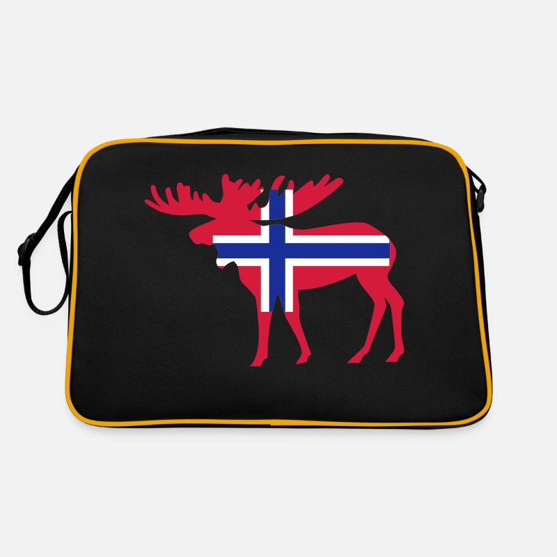 Norwegen - Elch Retro Tasche