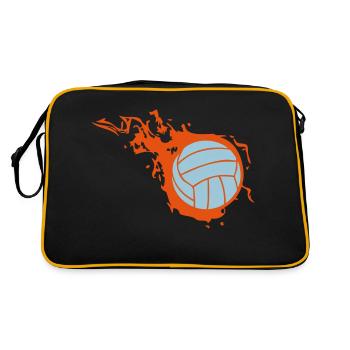 balloon volleyball flame fireball 302 - Retro Bag - black/gold - Back