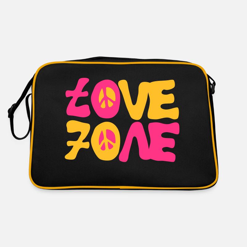 lieben Friedens siebziger 70 Retro Tasche