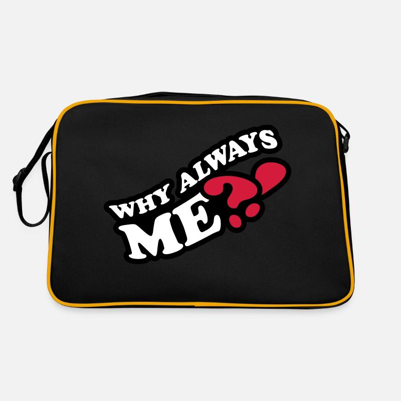 Why Always Me Retro Tasche