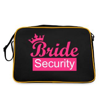 Bride - Retro Tasche - Schwarz/Gold - Hinten