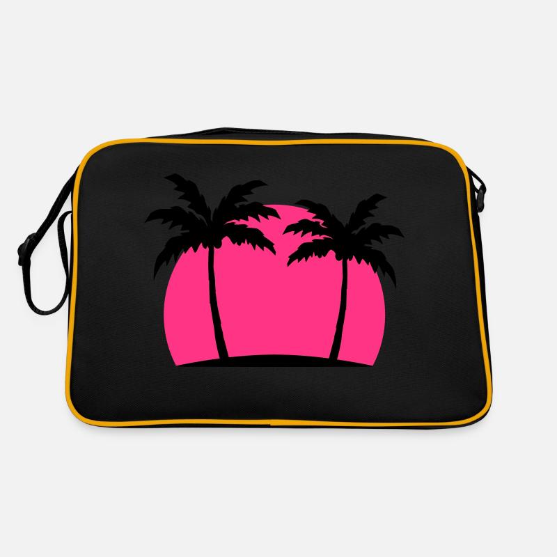 Miami Beach Palm Beach mer soleil rose Sac Retro