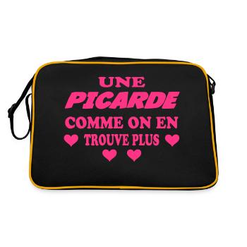 Une picarde comme on en trouve plus - Sac Retro - noir/or - Dos
