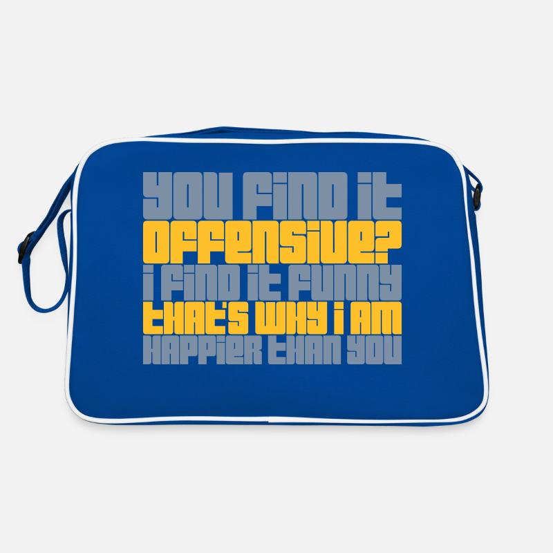 You find it offensive Retro Tasche