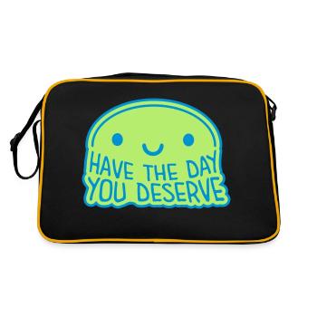 the day you deserve - Retro Bag - black/gold - Back
