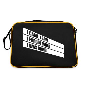 Je suis venu voir oublier - Sac Retro - noir/or - Dos