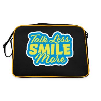 talk less smile more - Retro Bag - black/gold - Back