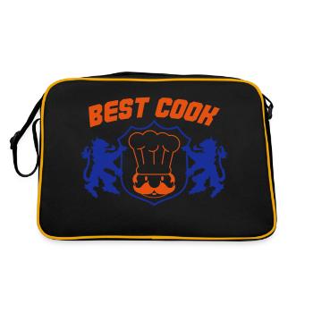 Meilleur cuisinier - Sac Retro - noir/or - Dos