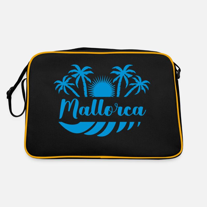 mallorca - Retro Tasche - Schwarz/Gold