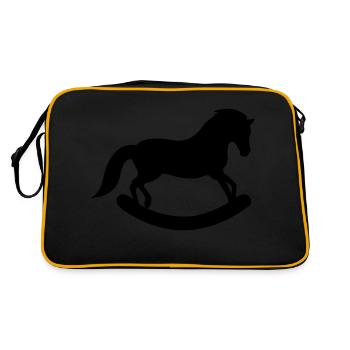 Cheval à bascule - Sac Retro - noir/or - Dos