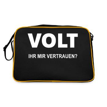 Volt, tu me fais confiance - Sac Retro - noir/or - Dos