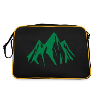 montagnes - Sac Retro - noir/or - Dos