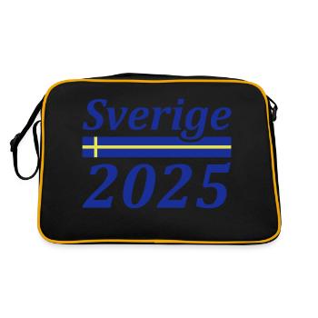 Sverige 2025 Suède - Sac Retro - noir/or - Dos