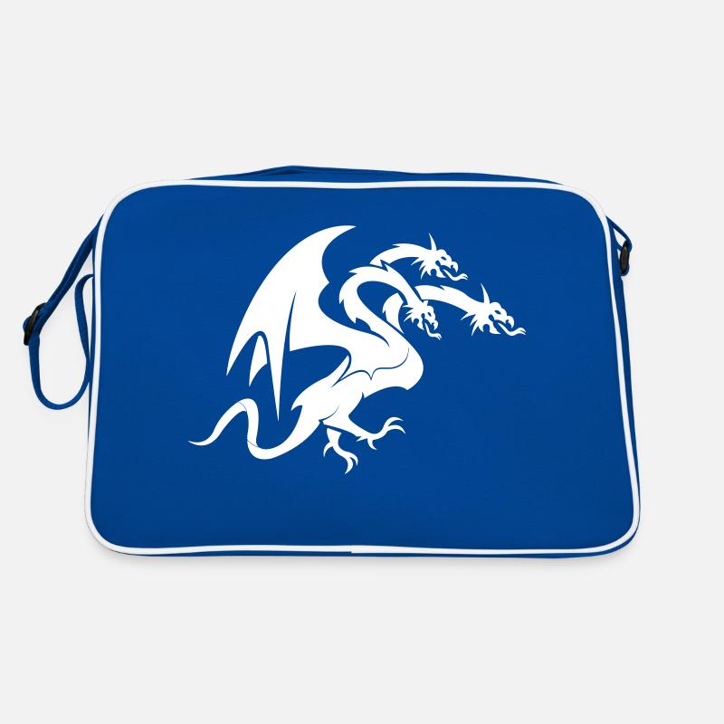 dragon 3 head Retro Tasche