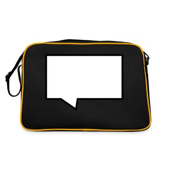 Sprechblase - Retro Bag - black/gold - Back