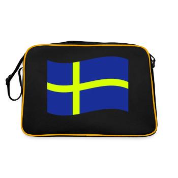 suède - Sac Retro - noir/or - Dos