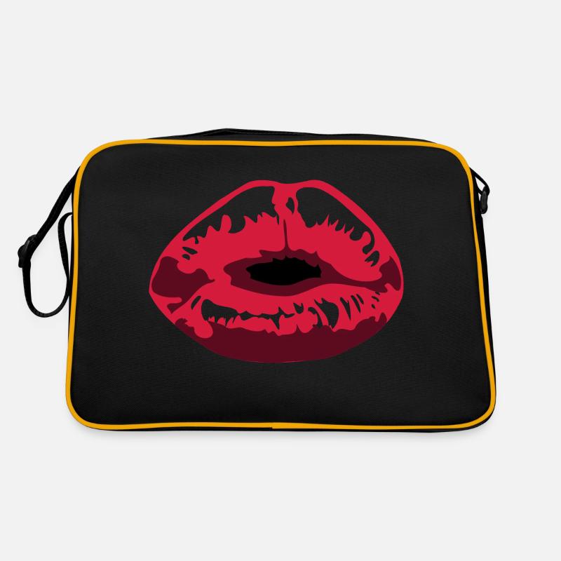 kuessen - Retro Tasche - Schwarz/Gold