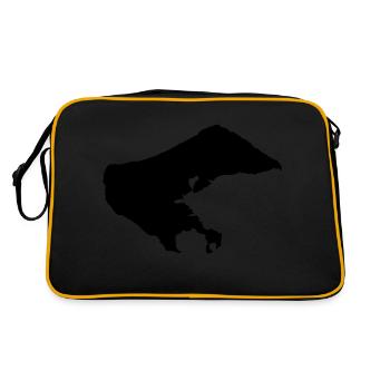 Borkum - Retro Bag - black/gold - Back