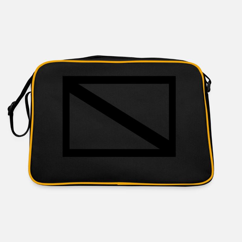 DiveFlag - Retro Tasche - Schwarz/Gold