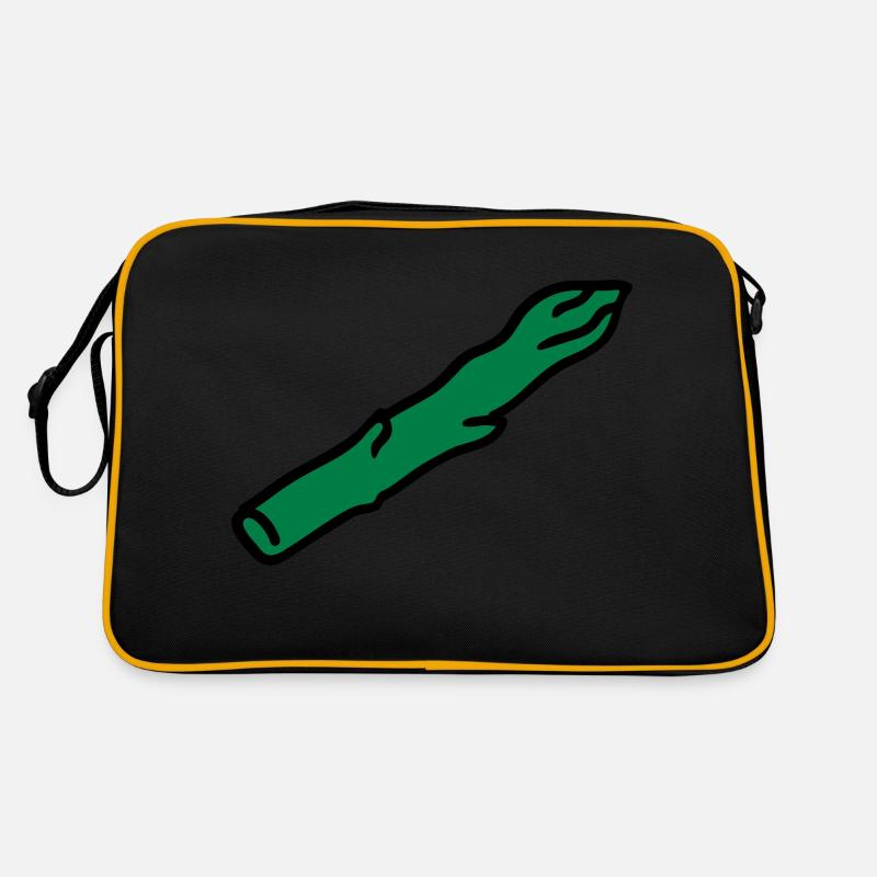 Green asparagus Retro Bag