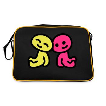 Amitié - l'amour 3 - Sac Retro - noir/or - Dos