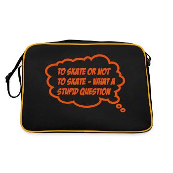 skate-board - Sac Retro - noir/or - Dos