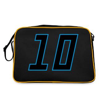 number_10 - Retro Tasche - Schwarz/Gold - Hinten