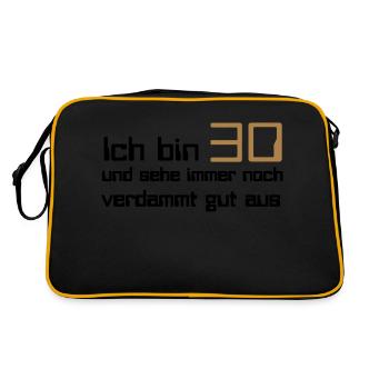30 - Retro Bag - black/gold - Back