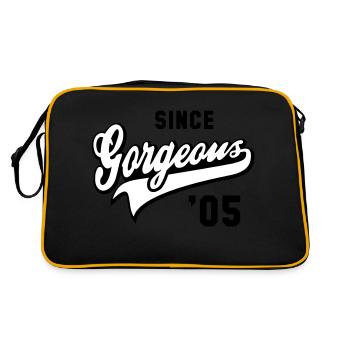 Superbe DEPUIS 2005 - Anniversaire - Sac Retro - noir/or - Dos