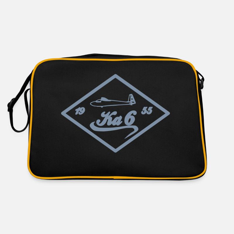 ka6 - Retro Tasche - Schwarz/Gold