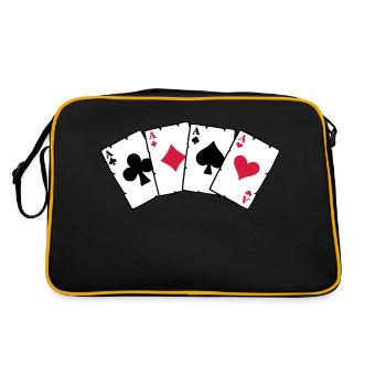 Cartes Poker - Cartes Poker - Sac Retro - noir/or - Dos
