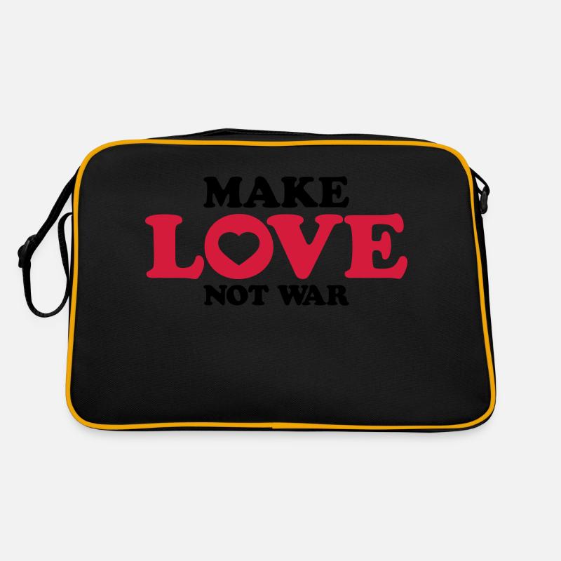 Spruch Not War Retro Tasche