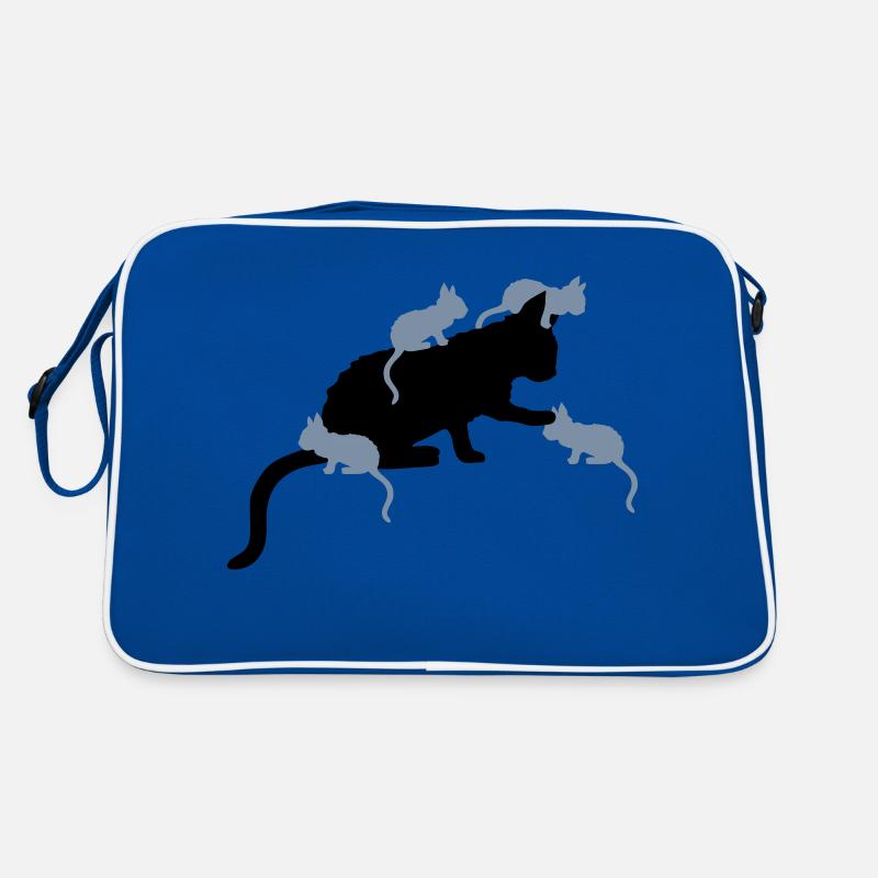 Beaucoup de chatons Mama Cat Sac Retro