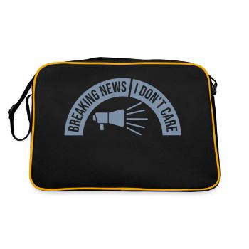 Les dernières nouvelles s’en fichent - Sac Retro - noir/or - Dos