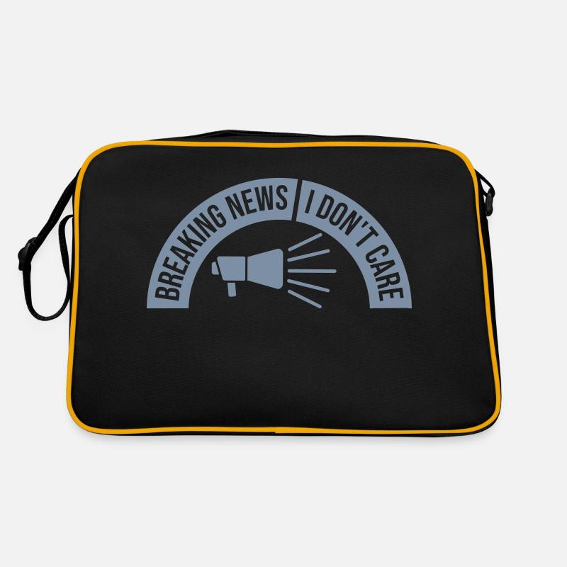 Breaking news don't care Retro Bag