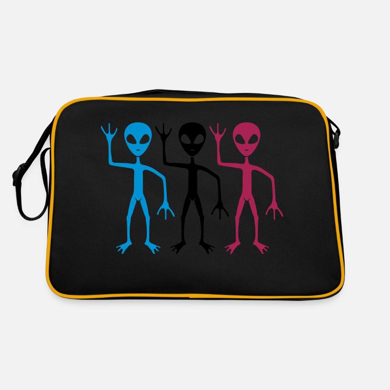 Bunte Crew Team Aliens Retro Tasche