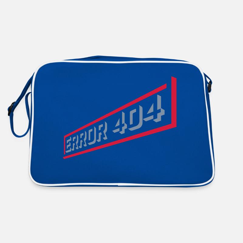 Error 404 Netzwerk verloren Retro Tasche