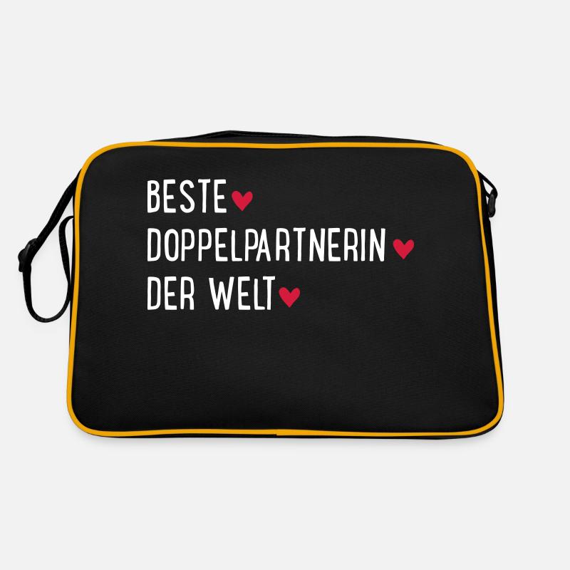 Tennis Doppelpartnerin Retro Tasche